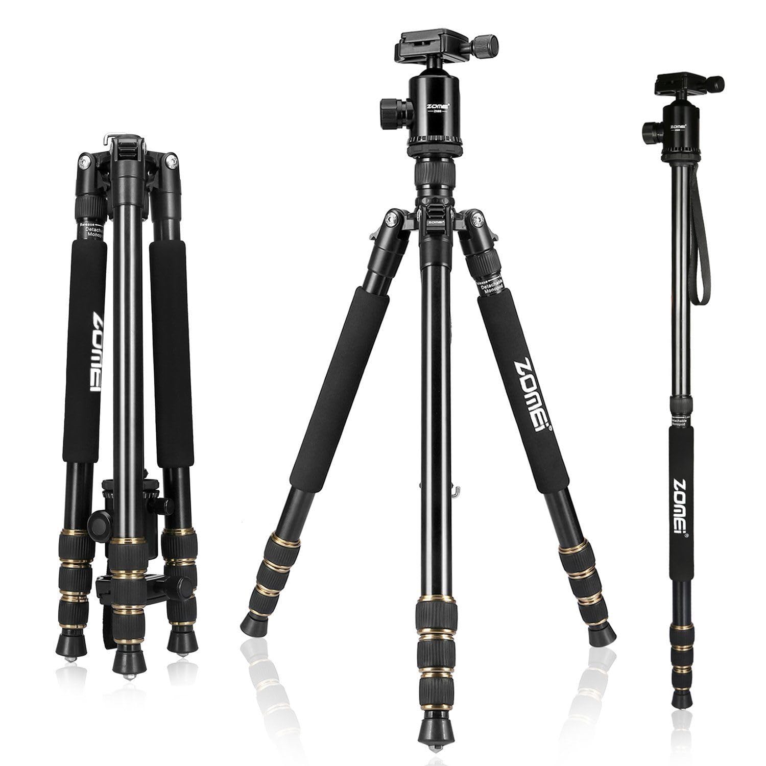 Amazon.com : ZoMei Z668 Tripod Monopod with Quick Release Plate